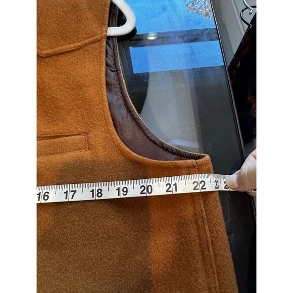 Wyoming Traders 100% Wool Vest Cowboy Ranch Wear Button Up Mens Large - Picture 10 of 11